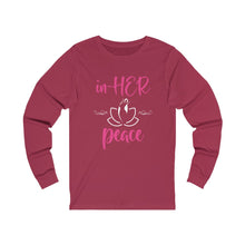 Load image into Gallery viewer, In Her Peace - Unisex Jersey Long Sleeve Tee
