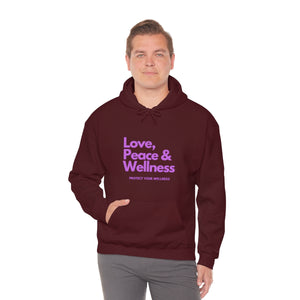 Love-Peace-Wellness2 Unisex Heavy Blend™ Hooded Sweatshirt