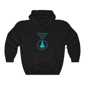 “Focusing on My Zen” (Afro) Unisex Heavy Blend Hoodie