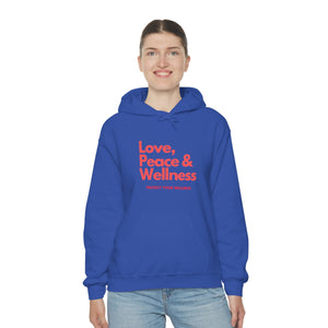 Love-Peace-Wellness1 Unisex Heavy Blend™ Hooded Sweatshirt