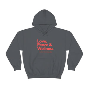 Love-Peace-Wellness1 Unisex Heavy Blend™ Hooded Sweatshirt
