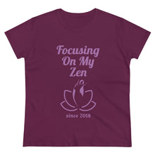 Load image into Gallery viewer, Focusing on My Zen - Women&#39;s Soft Cotton Tee
