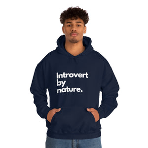 Introvert By Nature Unisex Heavy Blend™ Hooded Sweatshirt