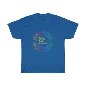 Love, Peace and Wellness - Unisex Heavy Cotton Tee
