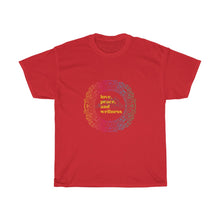 Load image into Gallery viewer, Love, Peace and Wellness - Unisex Heavy Cotton Tee
