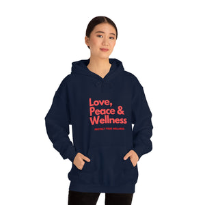 Love-Peace-Wellness1 Unisex Heavy Blend™ Hooded Sweatshirt