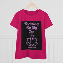 Load image into Gallery viewer, Focusing on My Zen - Women&#39;s Soft Cotton Tee
