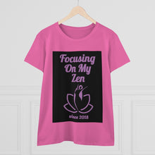 Load image into Gallery viewer, Focusing on My Zen - Women&#39;s Soft Cotton Tee
