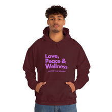 Load image into Gallery viewer, Love-Peace-Wellness2 Unisex Heavy Blend™ Hooded Sweatshirt
